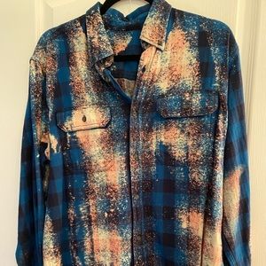 Popular splatter flannel shirts. Had in boutique just recently closed